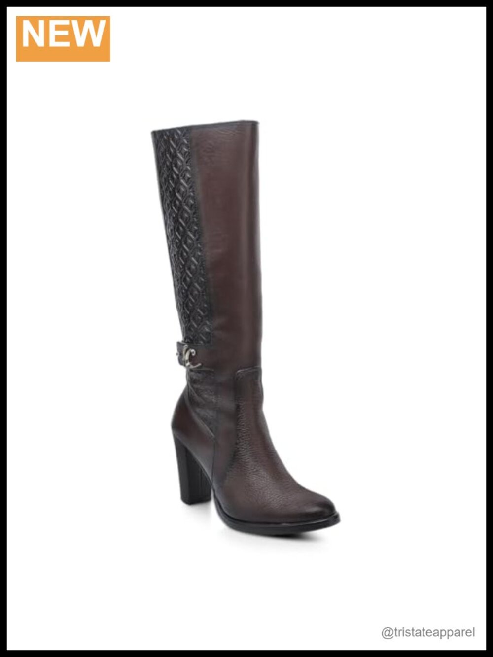 Genuine Deer Leather Knee High Boots Artisanal Block Heel